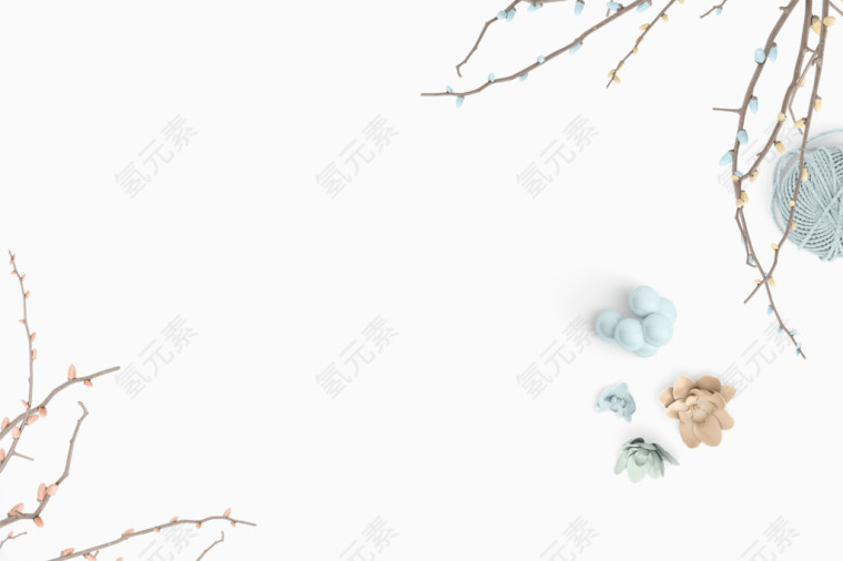 花枝文艺背景