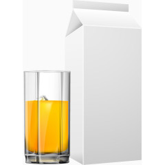 矢量手绘果汁包装盒