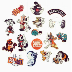 可爱卡通骷髅头像