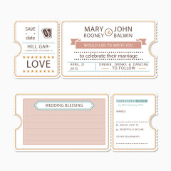 矢量创意邀请卡