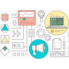 概念说明线性风格网络媒体