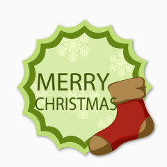 圣诞小标签矢量图