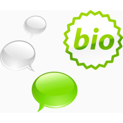 矢量绿色泡泡对话框