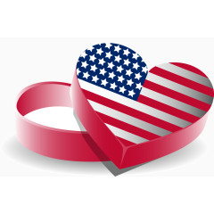 矢量手绘爱心盒子