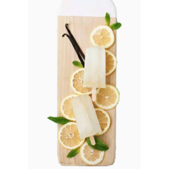 砧板上的柠檬片