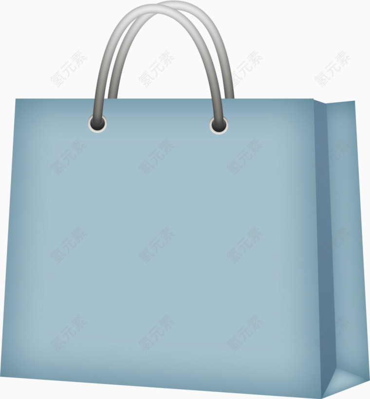 蓝色漂亮购物袋