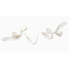 白色蝴蝶结彩带