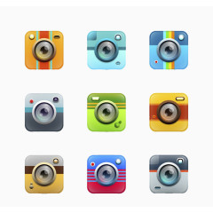 色彩摄影app图标矢量素材