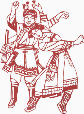 少数民族满族剪纸