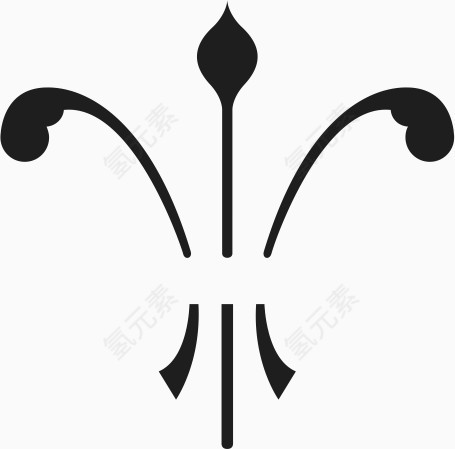 角花底纹花型对称平面图形