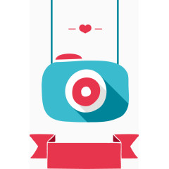 可爱彩色矢量相机图像