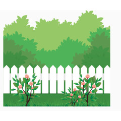 草丛花园游园矢量