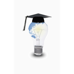 创意博士帽灯泡