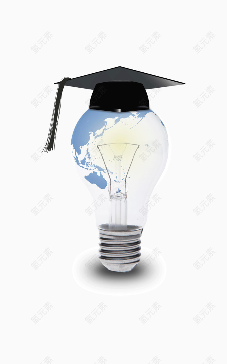 创意博士帽灯泡
