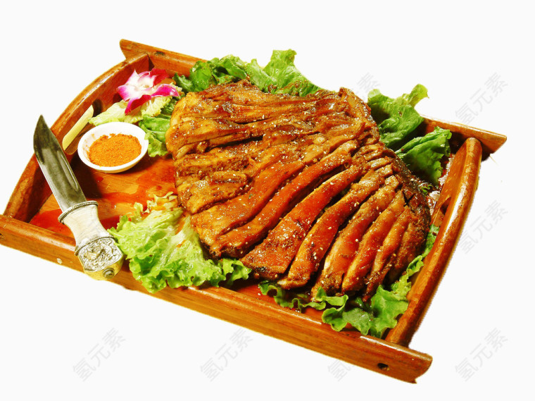 特色美食烤羊排