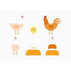 卡通可爱鸡图片