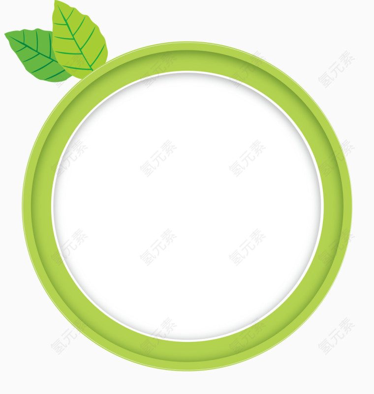 矢量绿色装饰框架