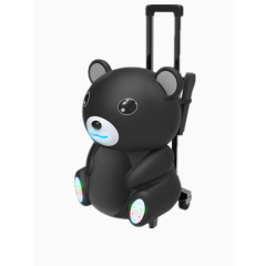 黑色设计感可爱行李箱