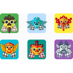 矢量图年兽的形象