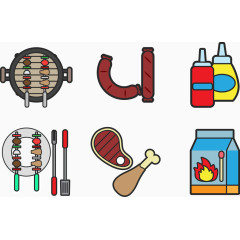 矢量烤肉串