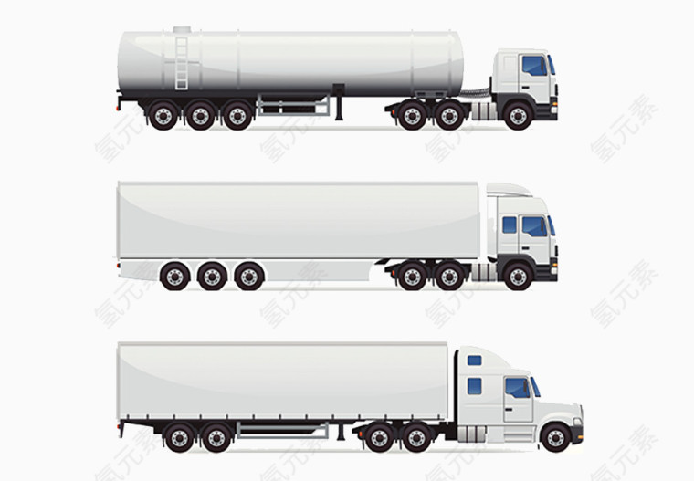 白色大货车