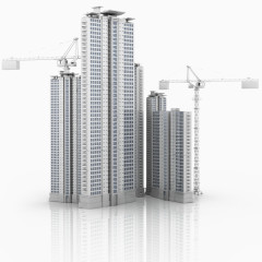 高楼建筑施工免抠素材