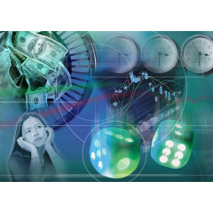 钟表科技未来背景