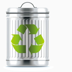 矢量回收垃圾桶