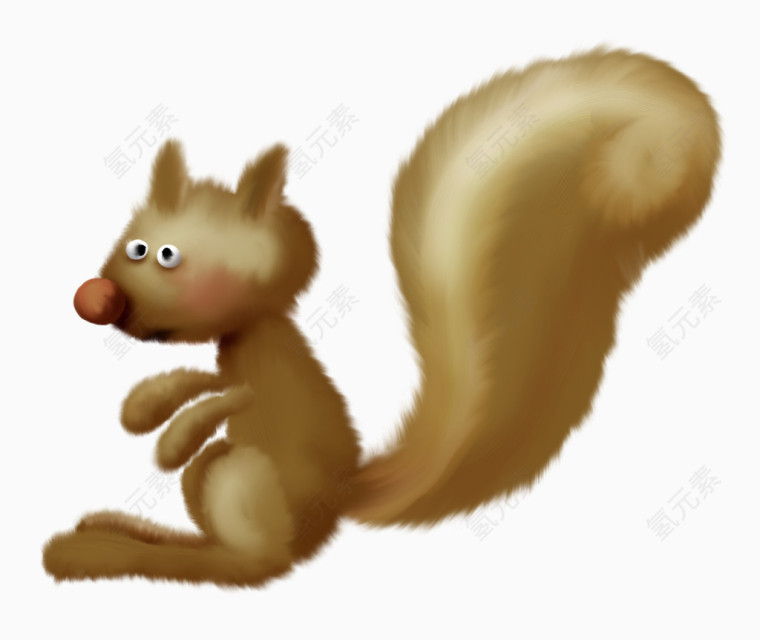 棕色漂亮松鼠