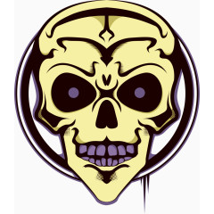 矢量创意骷髅印花