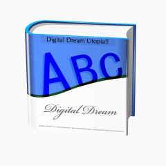 蓝色浅色英文字母书籍