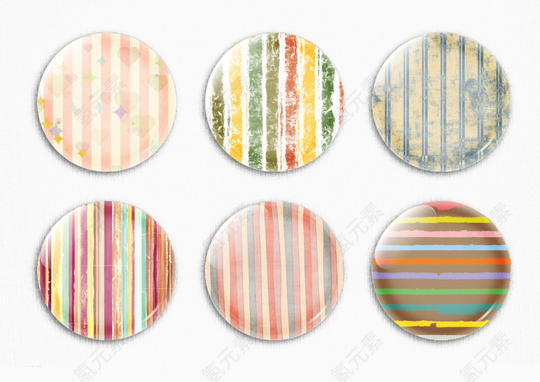 条纹钮扣免抠素材