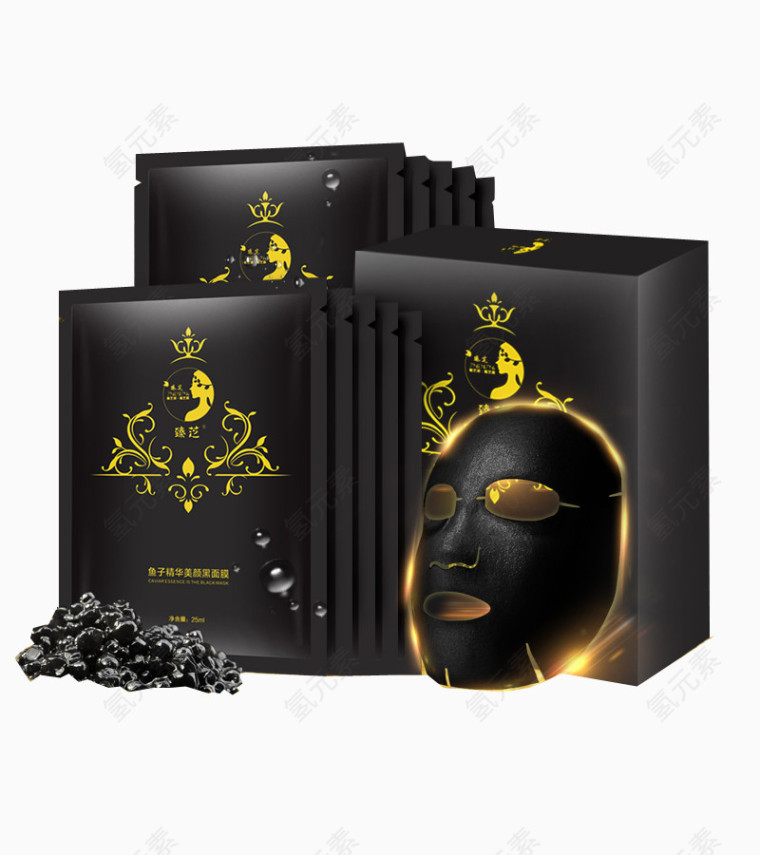 鱼子精华美颜黑面膜