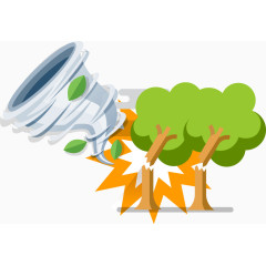 2017天气类台风元素矢量素材