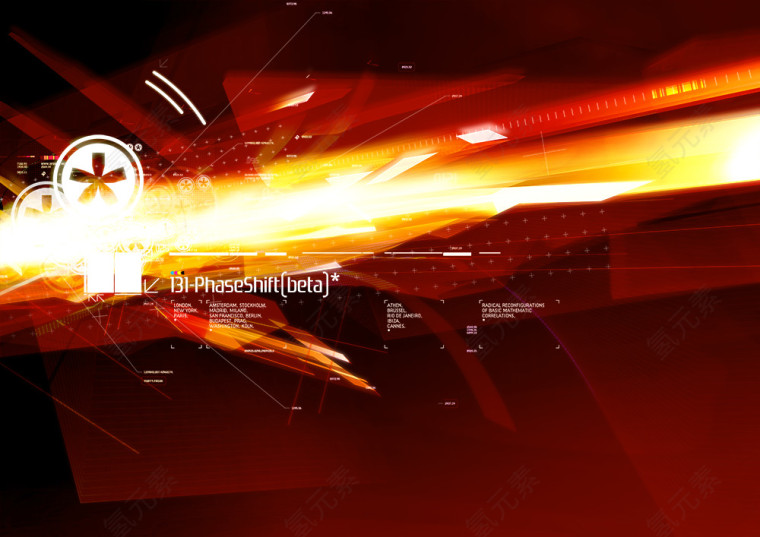 科技未来时尚的光束背景图