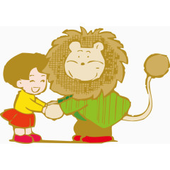 小狮子和小孩子