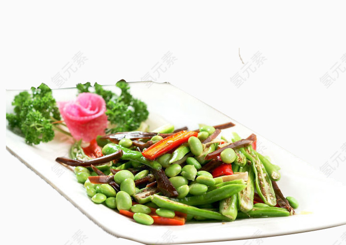 大头菜毛豆子尖椒