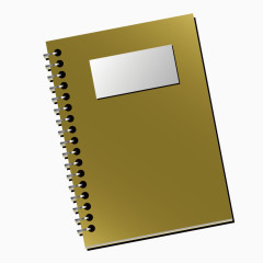 矢量棕色厚皮笔记本记事本