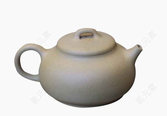 白泥短嘴紫砂壶