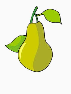 简笔画大梨子
