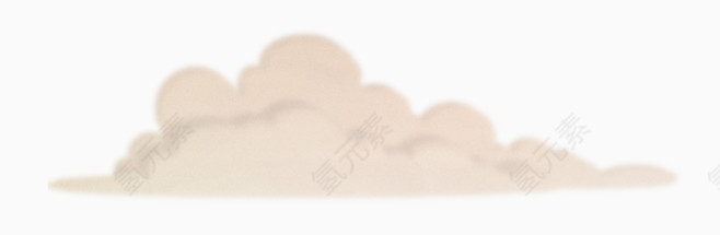 米色白云漂浮物