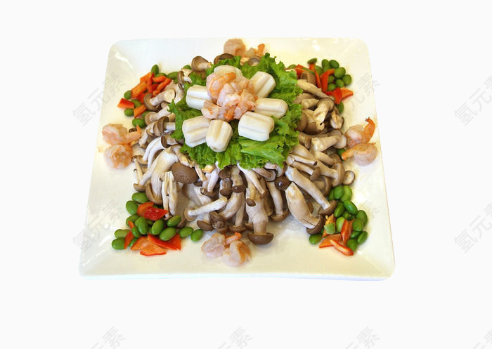 海鲜炒蟹味菇