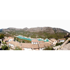 山坳里的小山村