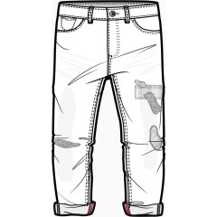 裤子服装款式图