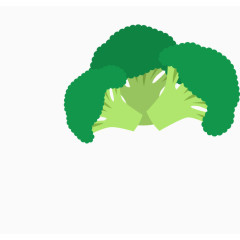矢量手绘西兰花