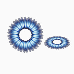 蓝色火光圈免扣素材