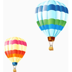 条纹可爱冰淇淋色彩热气球