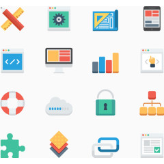 工作元素图标合集矢量