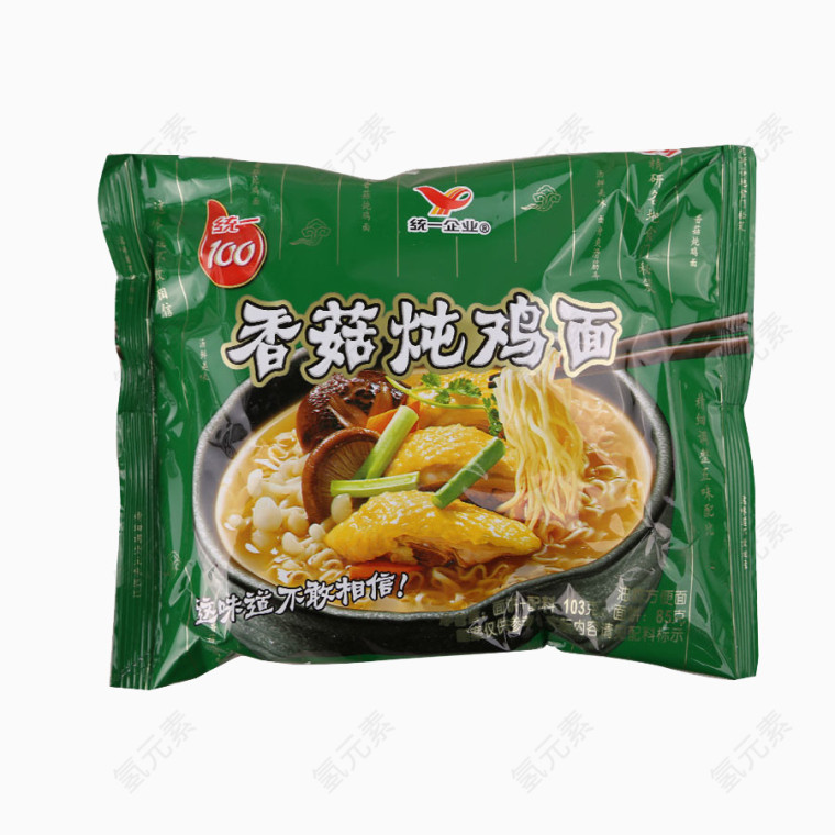 袋装香菇炖鸡面