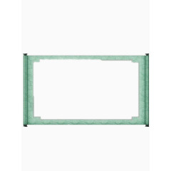 水绿色画卷素材